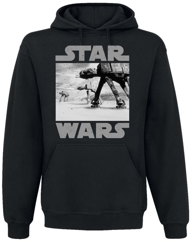 Sweat-shirt à capuche Disney de Star Wars - Battle of Hoth - S à XXL - pour Homme - noir - Star Wars