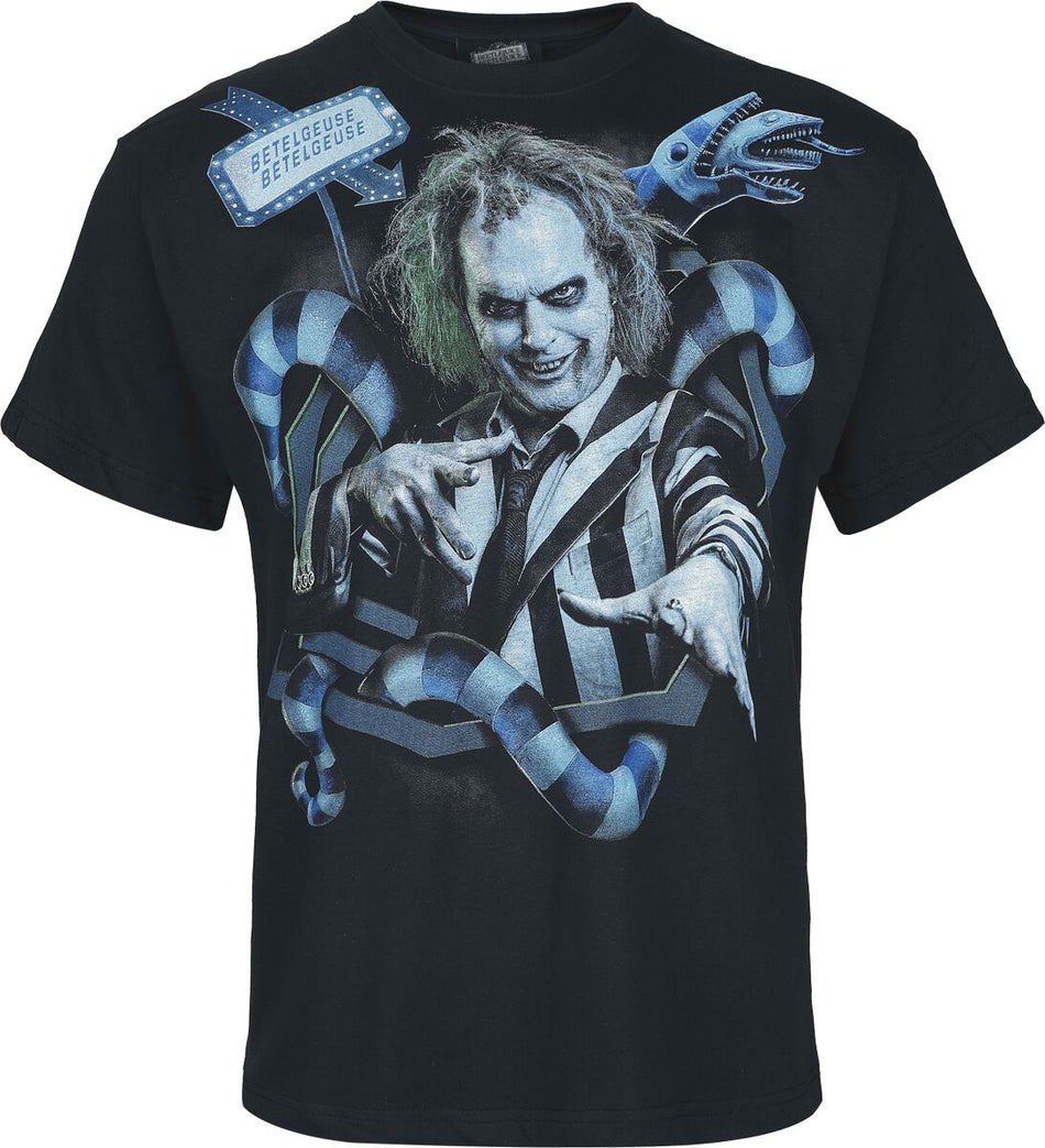 T-Shirt Manches courtes  de Beetlejuice - Sandworm Portal - M à L - pour Homme - noir - Beetlejuice