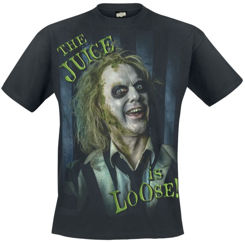 T-Shirt Manches courtes  de Beetlejuice - Beetlejuice - Juice Is Loose - S à XL - pour Homme - noir - Beetlejuice