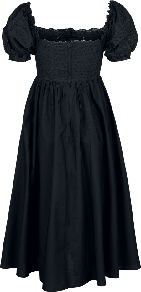 Robe mi-longue Rockabilly de Timeless London - River Dress - XS à XL - pour Femme - noir - Timeless London - View 2