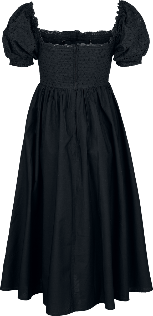 Robe mi-longue Rockabilly de Timeless London - River Dress - XS à XL - pour Femme - noir - Timeless London - View 2