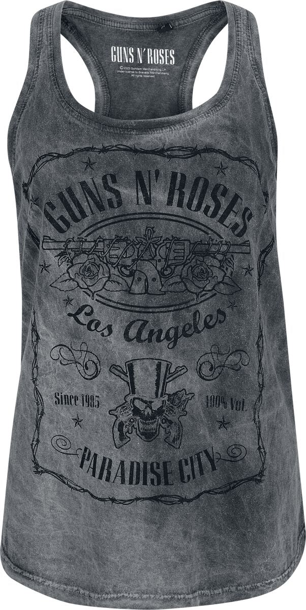 Top  de Guns N' Roses - Paradise City - S à XXL - pour Femme - gris - Guns N' Roses