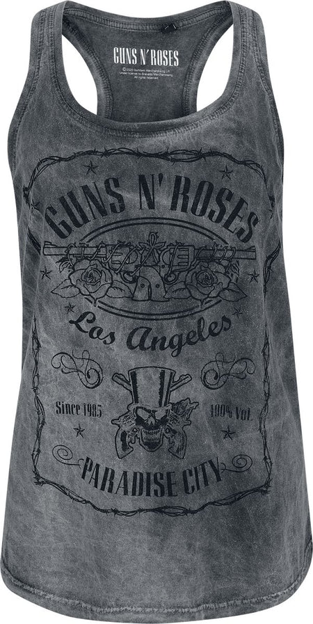 Top  de Guns N' Roses - Paradise City - S à XXL - pour Femme - gris - Guns N' Roses