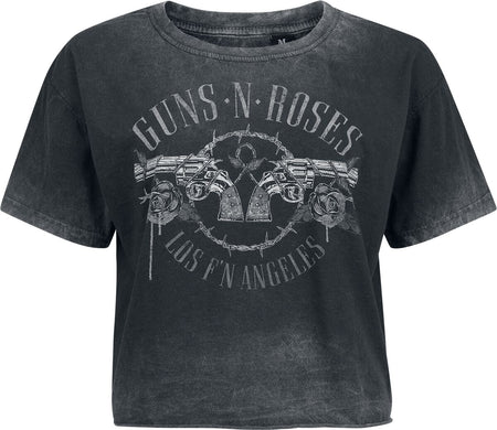 T-Shirt Manches courtes  de Guns N' Roses - Guns - S à 4XL - pour Femme - gris - Guns N' Roses