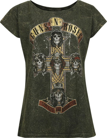 T-Shirt Manches courtes  de Guns N' Roses - Destruction - S à 4XL - pour Femme - multicolore - Guns N' Roses