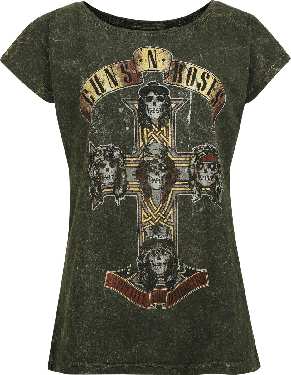 T-Shirt Manches courtes  de Guns N' Roses - Destruction - S à 4XL - pour Femme - multicolore - Guns N' Roses