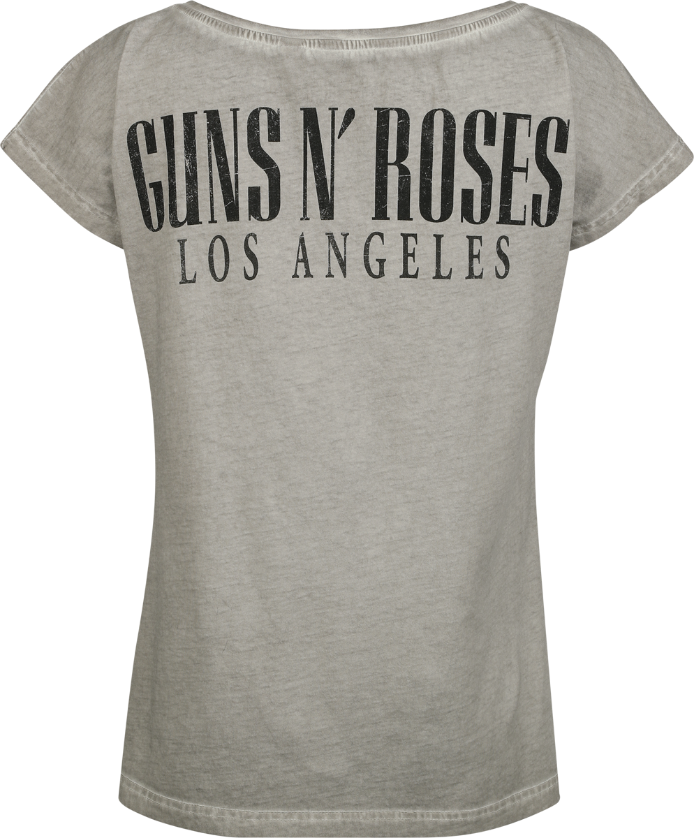 T-Shirt Manches courtes  de Guns N' Roses - Bullet Logo - S à 4XL - pour Femme - gris - Guns N' Roses - View 2