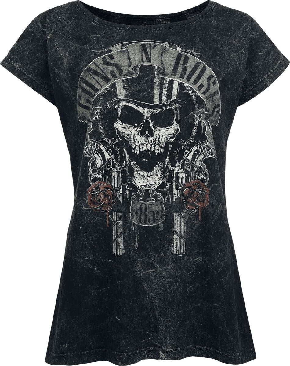 T-Shirt Manches courtes  de Guns N' Roses - Chapeau Haut De Forme - S à 4XL - pour Femme - noir - Guns N' Roses