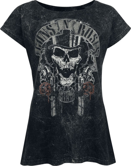 T-Shirt Manches courtes  de Guns N' Roses - Chapeau Haut De Forme - S à 4XL - pour Femme - noir - Guns N' Roses