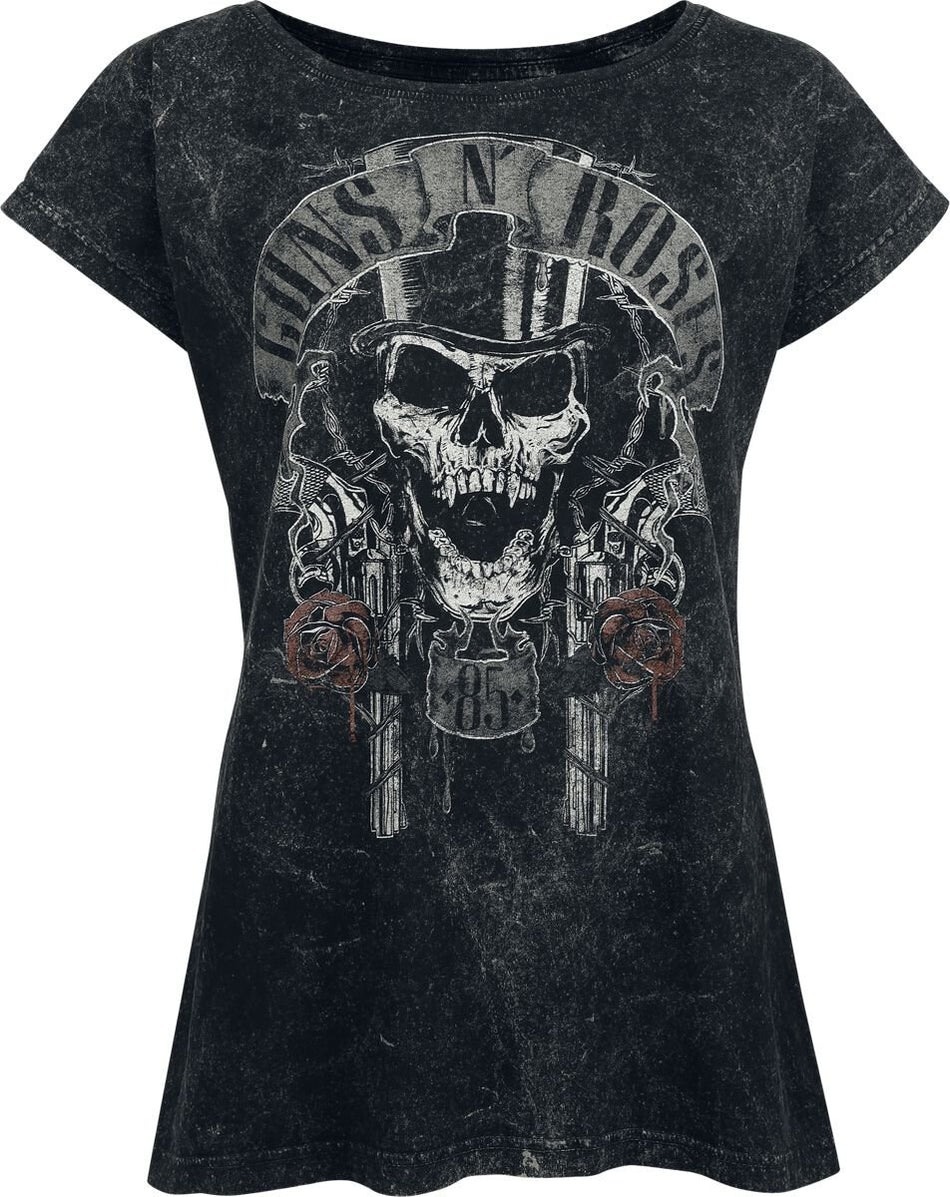 T-Shirt Manches courtes  de Guns N' Roses - Chapeau Haut De Forme - S à 4XL - pour Femme - noir - Guns N' Roses