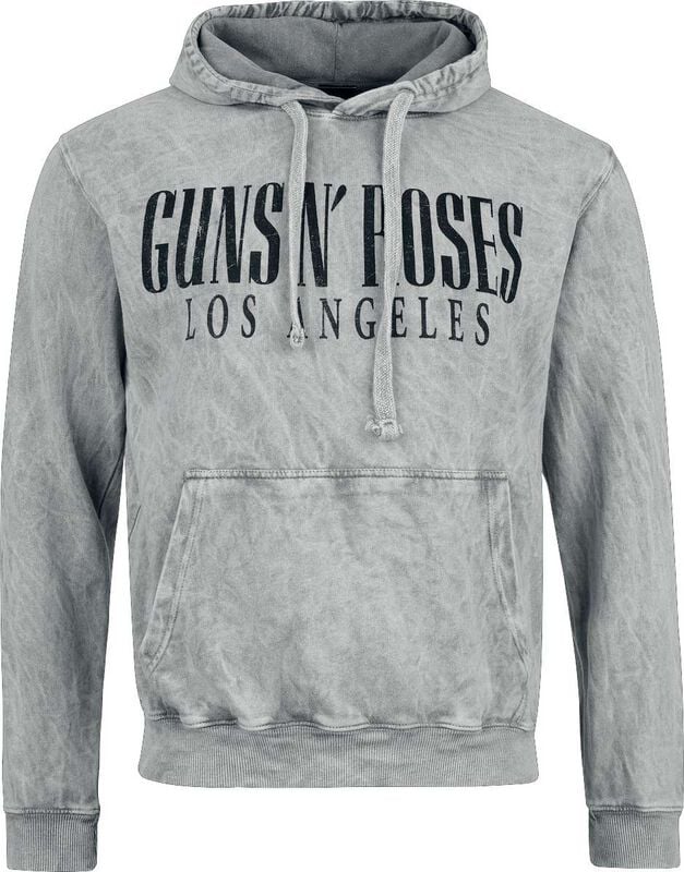 Sweat-shirt à capuche  de Guns N' Roses - Half Logo - M à XXL - pour Homme - gris - Guns N' Roses