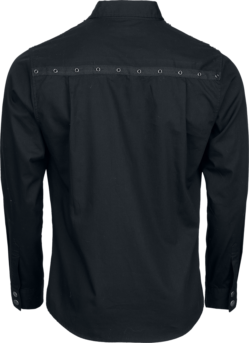 Chemise manches longues  de Gothicana by EMP - Bound To Darkness - M à XXL - pour Homme - noir - Gothicana by EMP - View 2