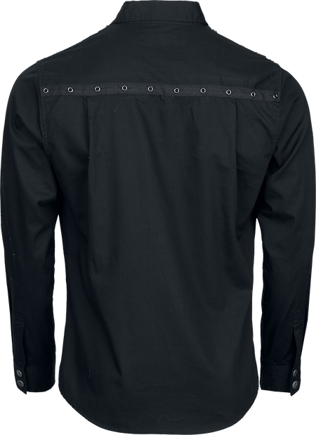 Chemise manches longues  de Gothicana by EMP - Bound To Darkness - M à XXL - pour Homme - noir - Gothicana by EMP - View 2