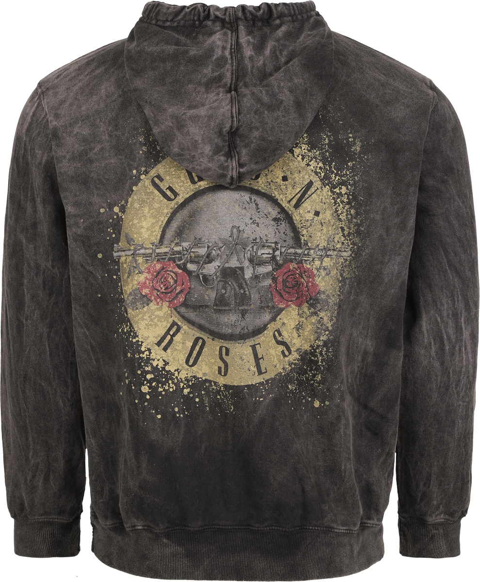 Sweat-shirt à capuche  de Guns N' Roses - Bullet Logo - S à XXL - pour Homme - gris - Guns N' Roses - View 2