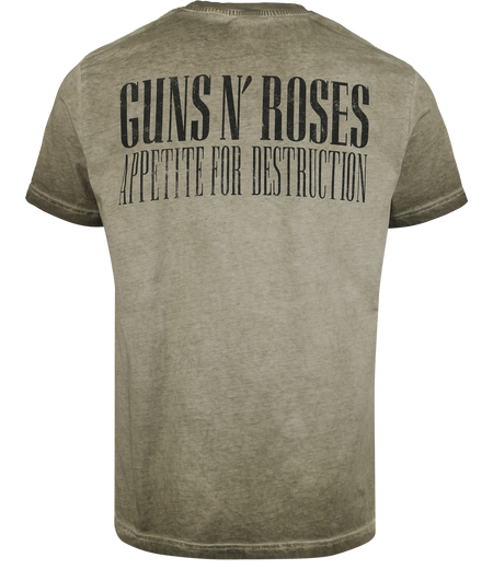 T-Shirt Manches courtes  de Guns N' Roses - Appetite Cross - S à 4XL - pour Homme - vert - Guns N' Roses - View 2