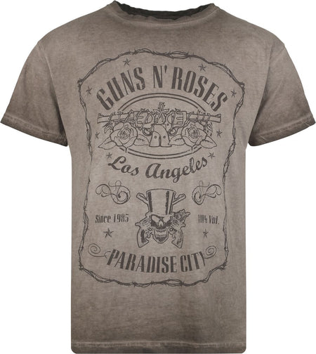 T-Shirt Manches courtes  de Guns N' Roses - Paradise City - S à XXL - pour Homme - marron - Guns N' Roses