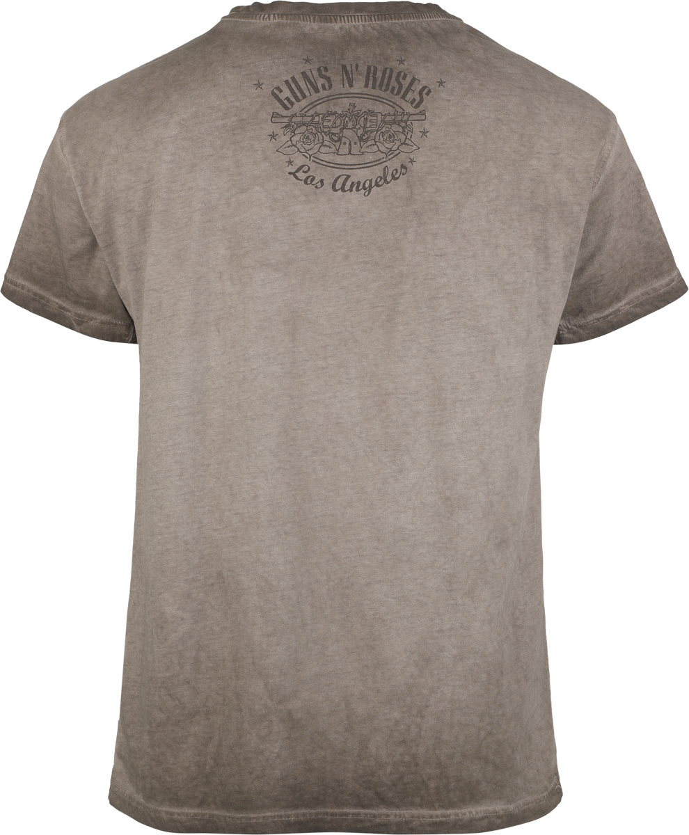 T-Shirt Manches courtes  de Guns N' Roses - Paradise City - S à XXL - pour Homme - marron - Guns N' Roses - View 2