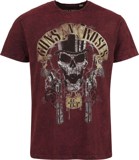 T-Shirt Manches courtes  de Guns N' Roses - Chapeau Haut De Forme - S à 4XL - pour Homme - rouge - Guns N' Roses