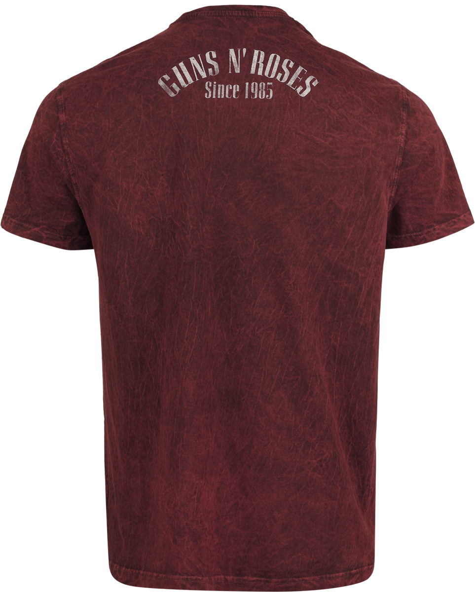 T-Shirt Manches courtes  de Guns N' Roses - Chapeau Haut De Forme - S à 4XL - pour Homme - rouge - Guns N' Roses - View 2