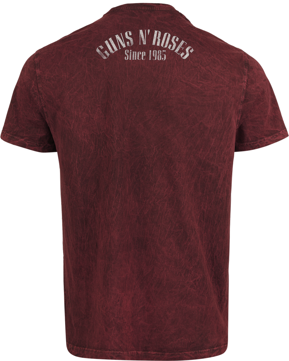 T-Shirt Manches courtes  de Guns N' Roses - Chapeau Haut De Forme - S à 4XL - pour Homme - rouge - Guns N' Roses - View 2