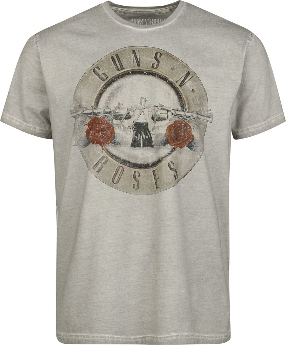 T-Shirt Manches courtes  de Guns N' Roses - Bullet Logo - S à 4XL - pour Homme - gris - Guns N' Roses