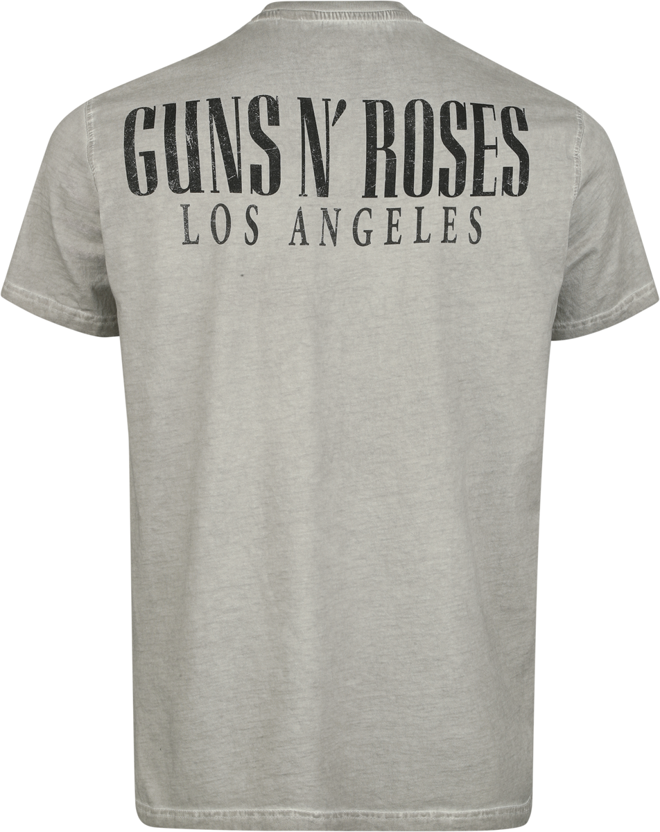 T-Shirt Manches courtes  de Guns N' Roses - Bullet Logo - S à 4XL - pour Homme - gris - Guns N' Roses - View 2