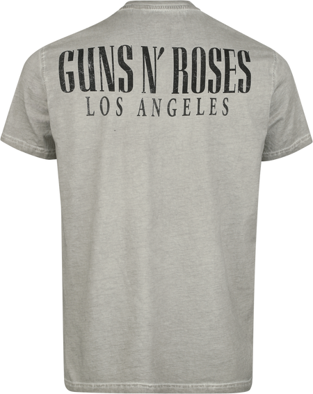 T-Shirt Manches courtes  de Guns N' Roses - Bullet Logo - S à 4XL - pour Homme - gris - Guns N' Roses - View 2