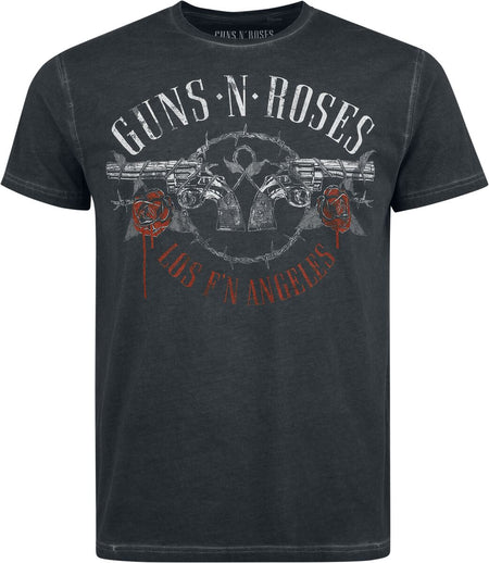 T-Shirt Manches courtes  de Guns N' Roses - Guns - S à 4XL - pour Homme - anthracite - Guns N' Roses