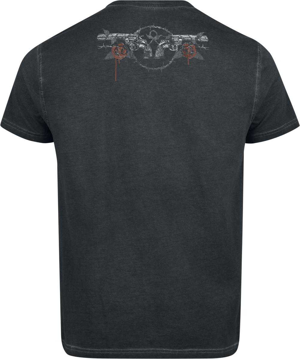 T-Shirt Manches courtes  de Guns N' Roses - Guns - S à 4XL - pour Homme - anthracite - Guns N' Roses - View 2