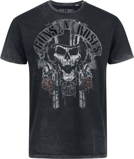 T-Shirt Manches courtes  de Guns N' Roses - Chapeau Haut De Forme - S à 4XL - pour Homme - gris - Guns N' Roses