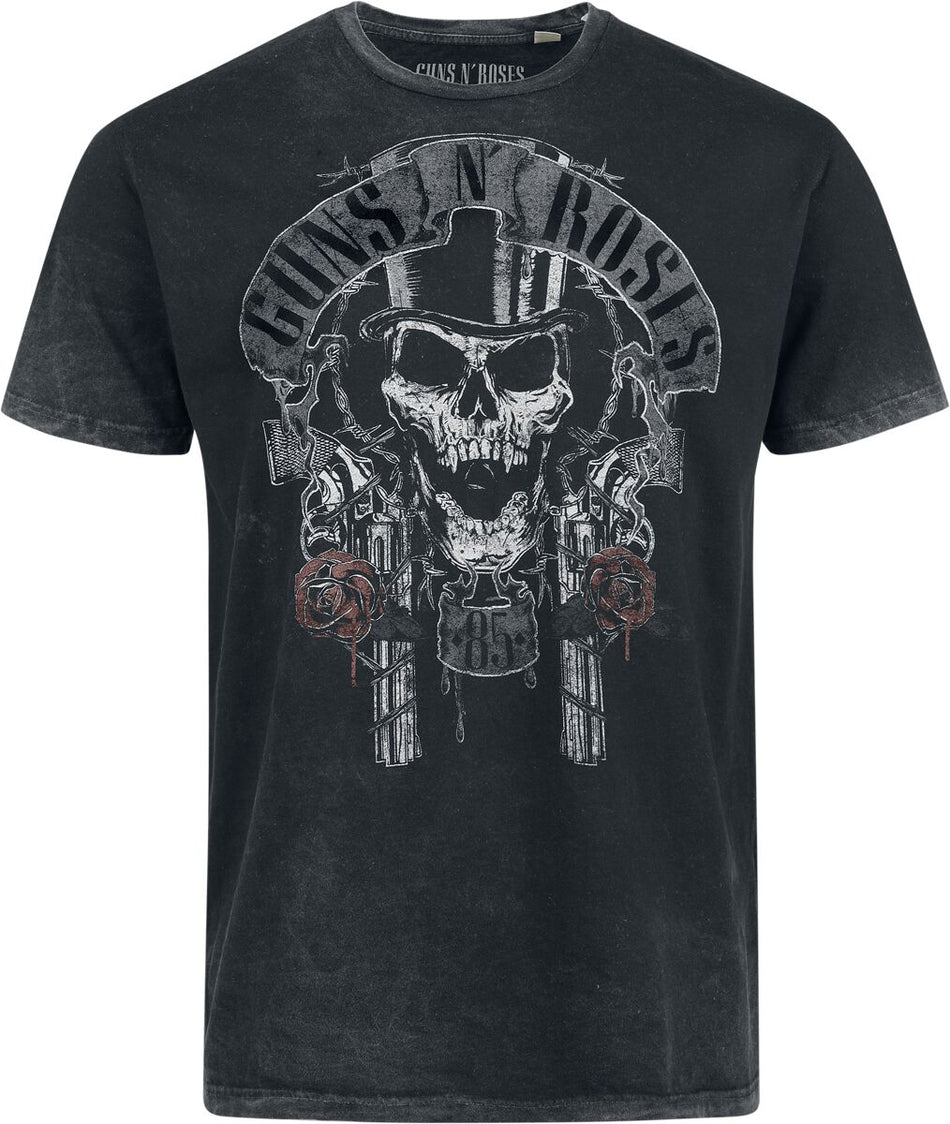 T-Shirt Manches courtes  de Guns N' Roses - Chapeau Haut De Forme - S à 4XL - pour Homme - gris - Guns N' Roses