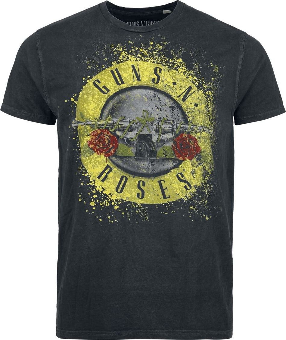 T-Shirt Manches courtes  de Guns N' Roses - Bullet Logo - S à 4XL - pour Homme - anthracite - Guns N' Roses