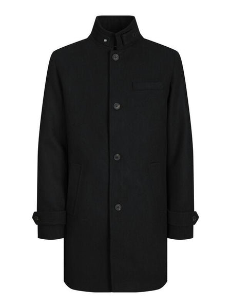 Manteau d'hiver  de Jack & Jones - JJEMELTON WOOL BLEND COAT SN - S à XL - pour Homme - noir - jack & jones