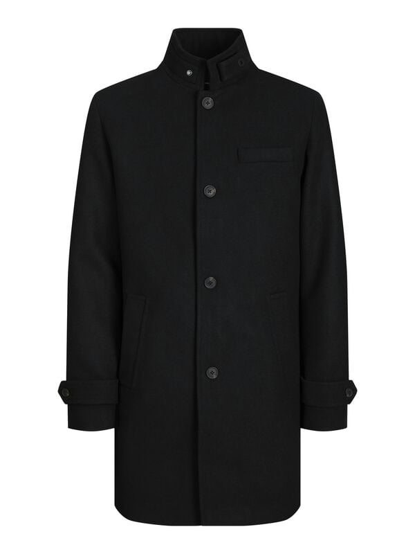 Manteau d'hiver  de Jack & Jones - JJEMELTON WOOL BLEND COAT SN - S à XL - pour Homme - noir - jack & jones