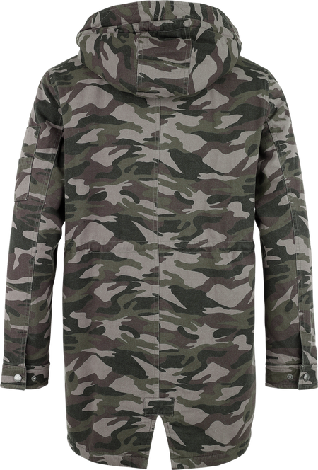 Manteau d'hiver  de Black Premium by EMP - Parka Camouflage avec Doublure Teddy - S à XXL - pour Homme - noir - Black Premium by EMP - View 2