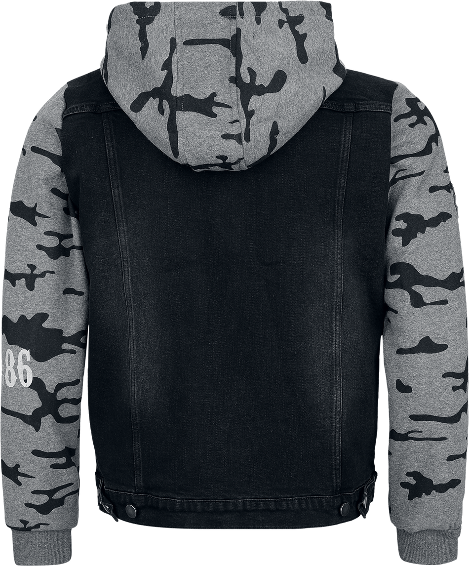 Sweat-shirt zippé à capuche  de Rock Rebel by EMP - Change your self - S à XXL - pour Homme - noir/gris - Rock Rebel by EMP - View 2