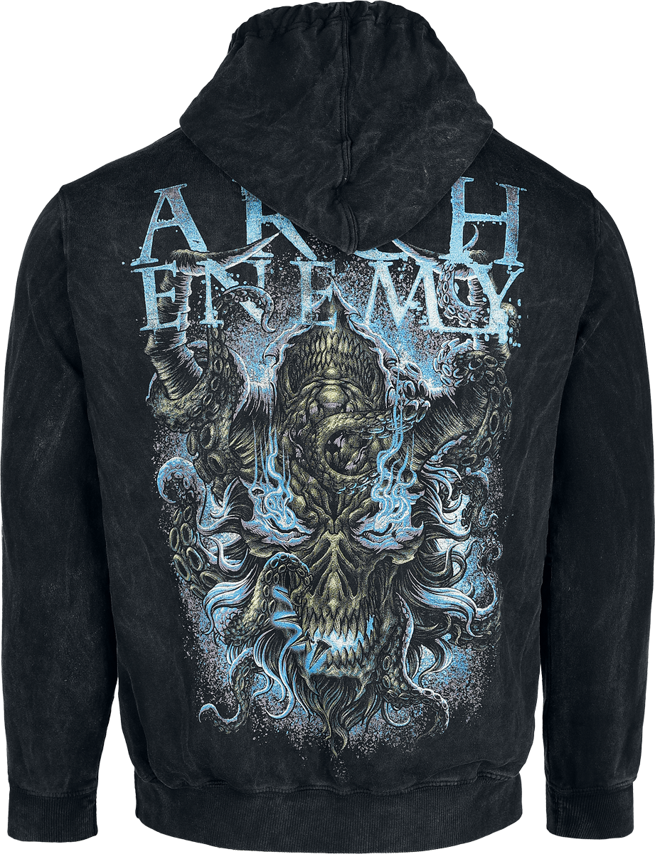 Sweat-shirt à capuche  de Arch Enemy - Saturnine - S à XXL - pour Homme - noir - Arch Enemy - View 2