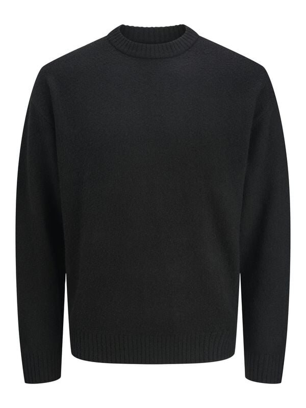 Pull tricoté  de Jack & Jones - JJESOHO OLLIE KNIT CREW NECK SN - S à XL - pour Homme - noir - jack & jones