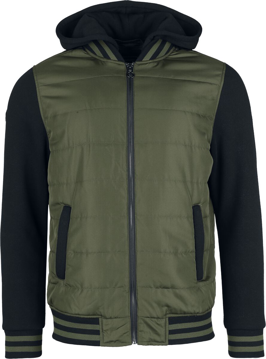 Veste Varsity  de RED by EMP - Veste Bicolore - Olive & Noire - M à XXL - pour Homme - olive/noir - RED by EMP