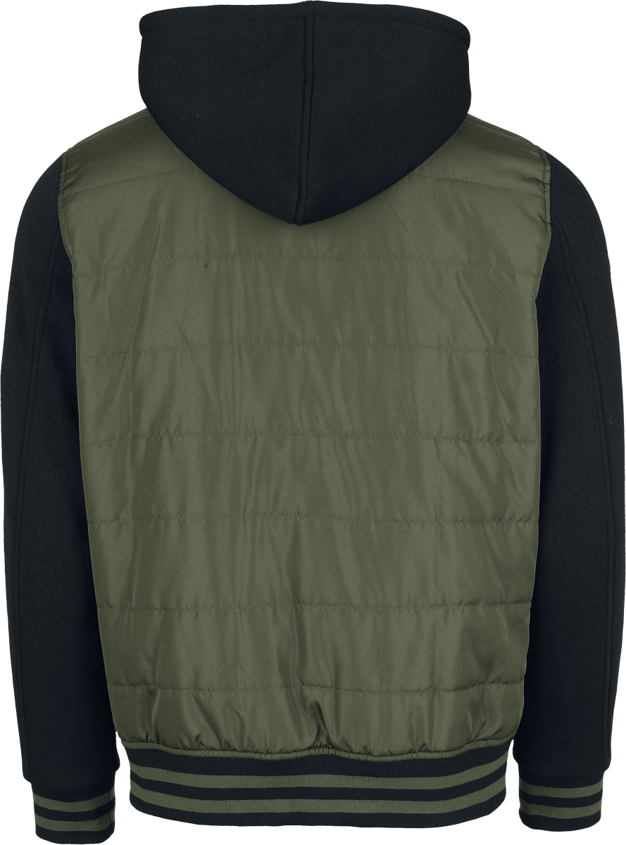 Veste Varsity  de RED by EMP - Veste Bicolore - Olive & Noire - M à XXL - pour Homme - olive/noir - RED by EMP - View 2