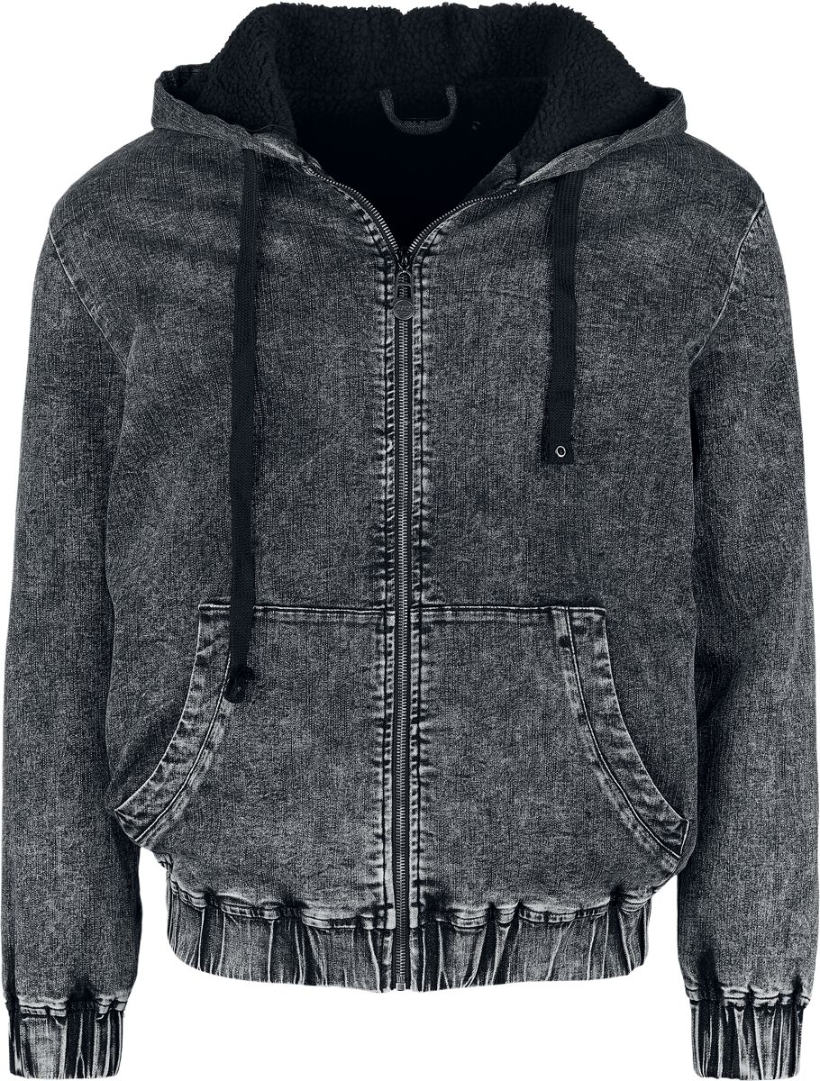 Sweat-shirt zippé à capuche  de Black Premium by EMP - S à XXL - pour Homme - gris - Black Premium by EMP