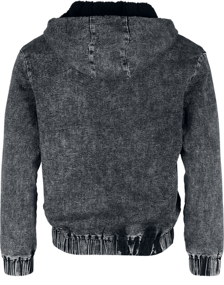 Sweat-shirt zippé à capuche  de Black Premium by EMP - S à XXL - pour Homme - gris - Black Premium by EMP - View 2