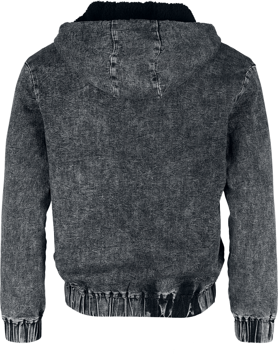 Sweat-shirt zippé à capuche  de Black Premium by EMP - S à XXL - pour Homme - gris - Black Premium by EMP - View 2