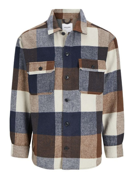 Chemise manches longues  de Jack & Jones - JJEBRADLEY OLLIE OVERSHIRT LS NOOS - S à XXL - pour Homme - multicolore - jack & jones
