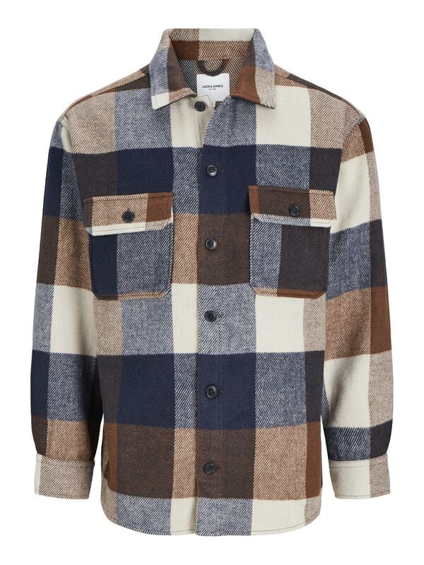 Chemise manches longues  de Jack & Jones - JJEBRADLEY OLLIE OVERSHIRT LS NOOS - S à XXL - pour Homme - multicolore - jack & jones