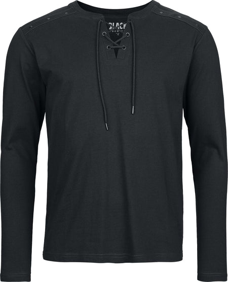 T-shirt manches longues  de Black Premium by EMP - Celtic fine lines - M à XXL - pour Homme - noir - Black Premium by EMP