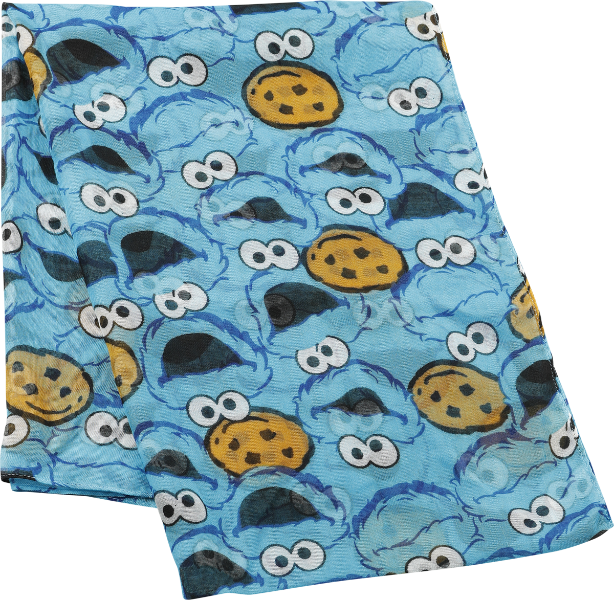 Écharpe  de Sesame Street - Macaron Le Glouton - pour Femme - bleu - Sesame Street - View 2