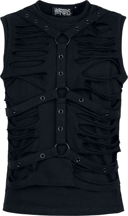 Débardeur Gothic de Heartless - Izaak - Débardeur Noir - S à XXL - pour Homme - noir - Heartless