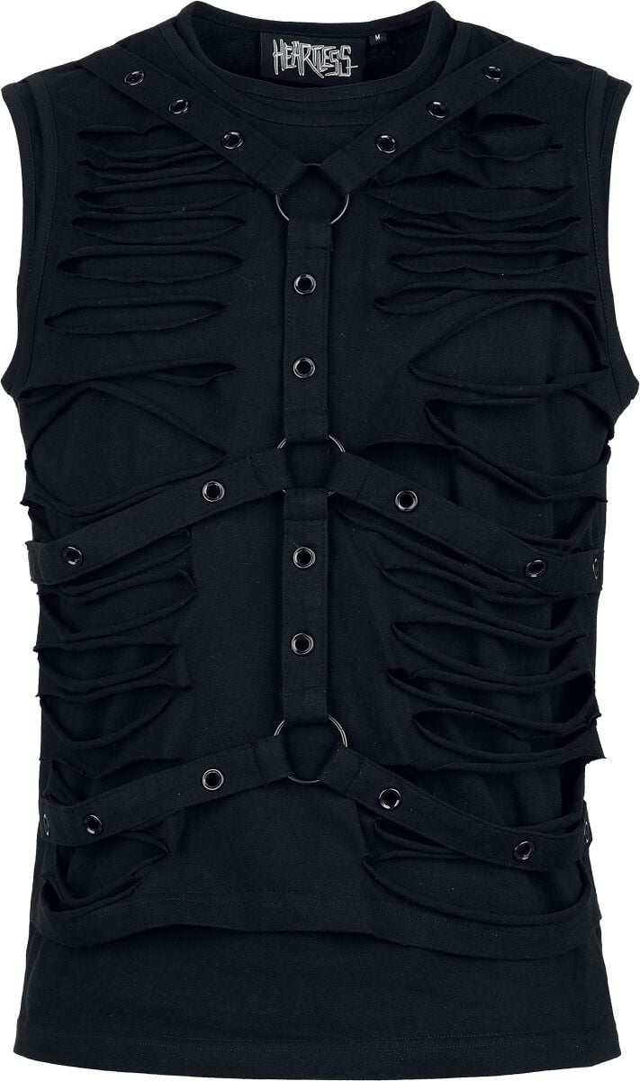 Débardeur Gothic de Heartless - Izaak - Débardeur Noir - S à XXL - pour Homme - noir - Heartless