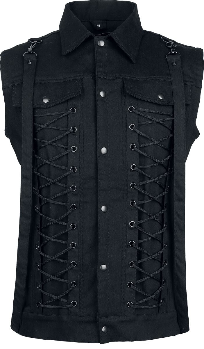Veste Sans Manches Gothic de Vixxsin - Nolen - Débardeur - M à 4XL - pour Homme - noir - Vixxsin